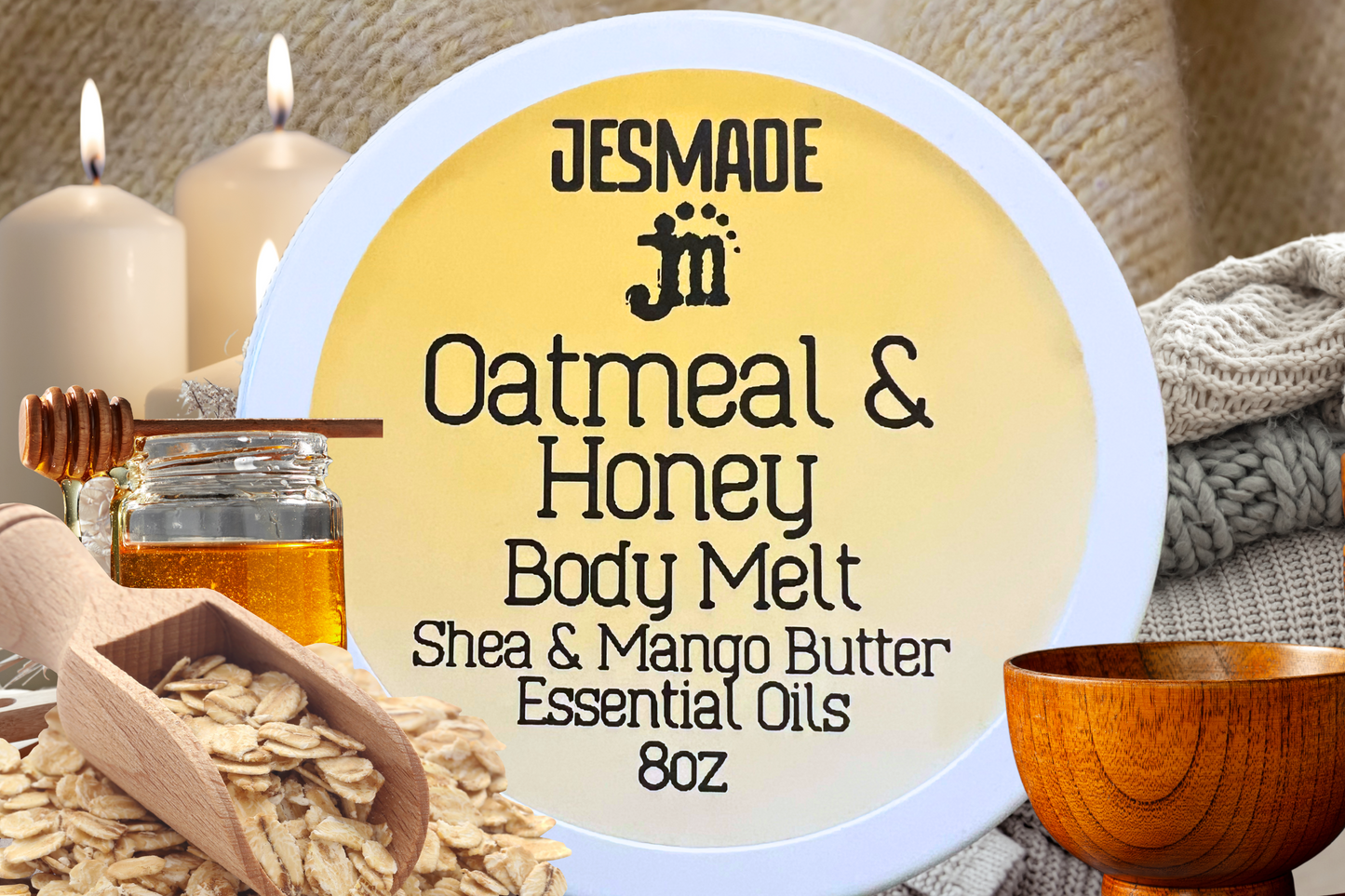 Body Melt - Oatmeal & Honey 8oz