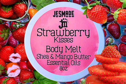 Body Melt - Strawberry Kisses(Top Seller for Women) 8oz
